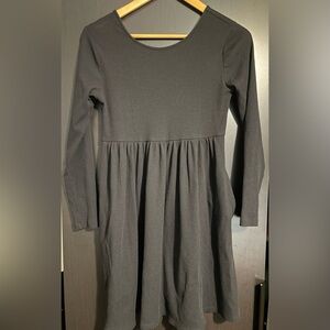 Old Navy - Black Ribbed Long Sleeve Dress
